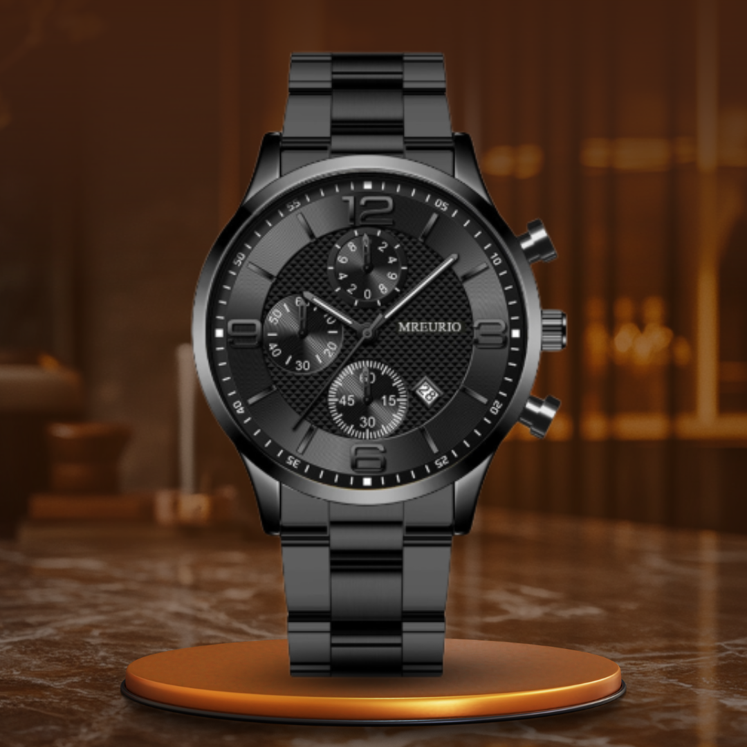 Luxury men's wristwatch for businessmen