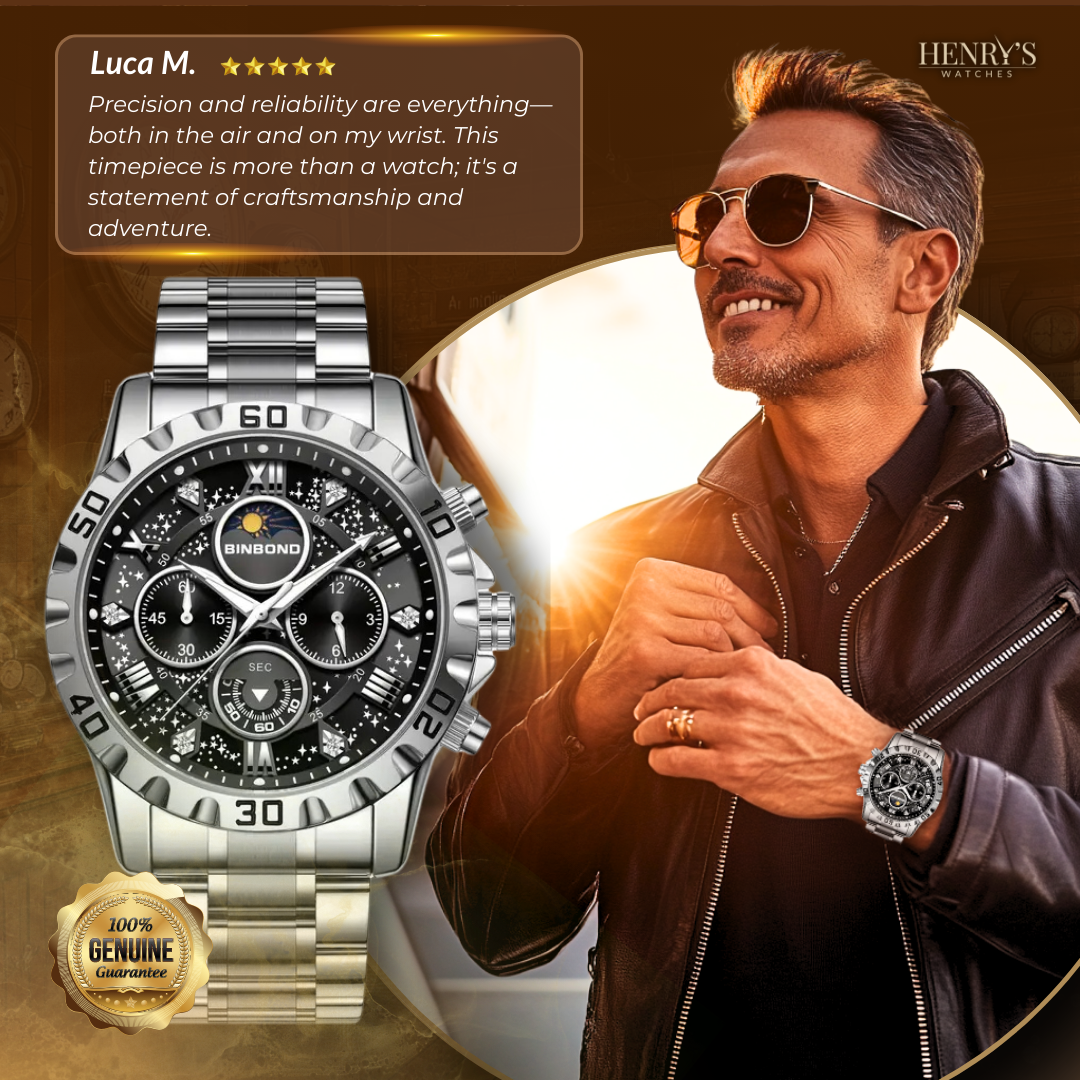 Watch with Luxury Chronograph and Metal Band for a Stylish and Elegant Appearance