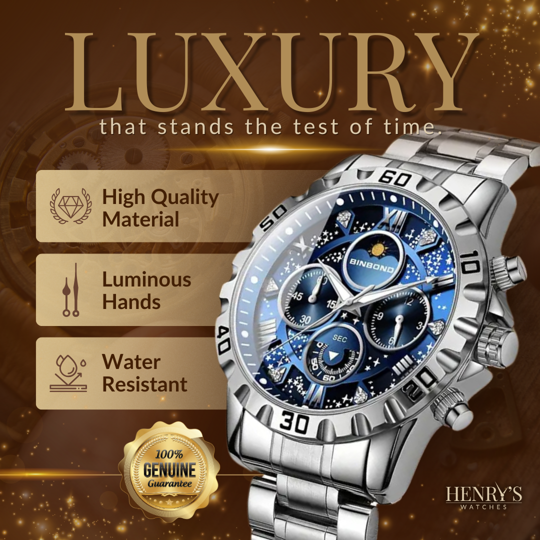 Watch with Luxury Chronograph and Metal Band for a Stylish and Elegant Appearance