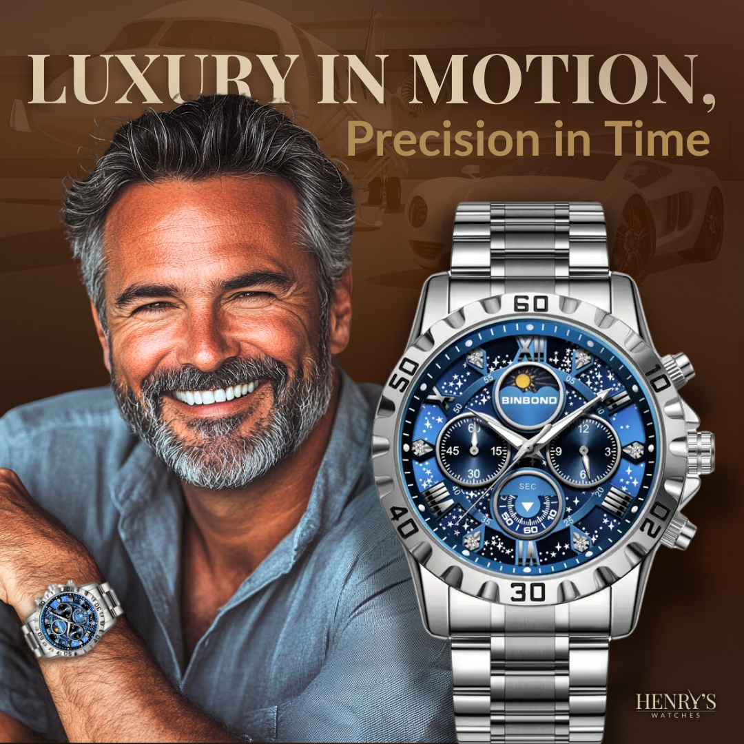 Watch with Luxury Chronograph and Metal Band for a Stylish and Elegant Appearance