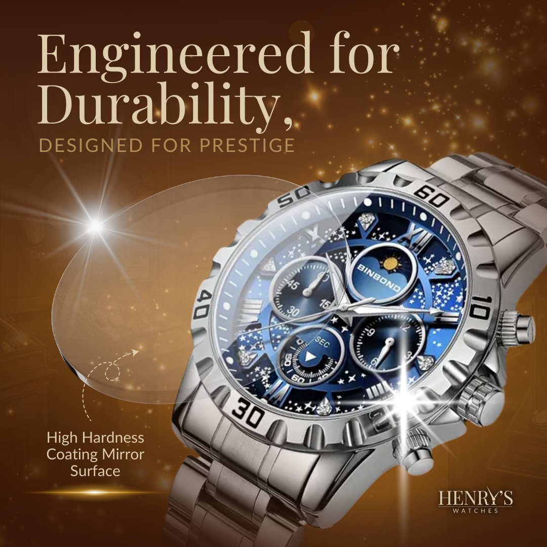 Watch with Luxury Chronograph and Metal Band for a Stylish and Elegant Appearance