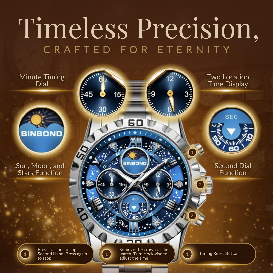 Watch with Luxury Chronograph and Metal Band for a Stylish and Elegant Appearance