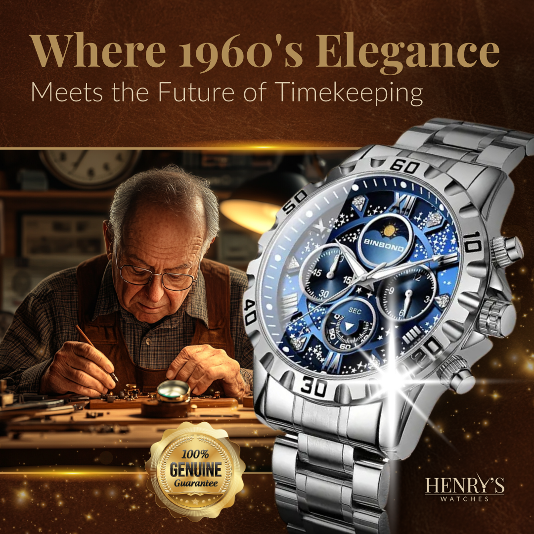 Watch with Luxury Chronograph and Metal Band for a Stylish and Elegant Appearance