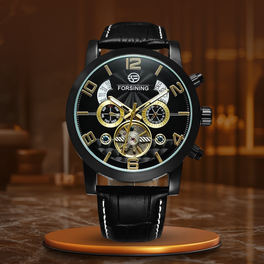 Luxury Automatic Watch with Sophisticated Tourbillon