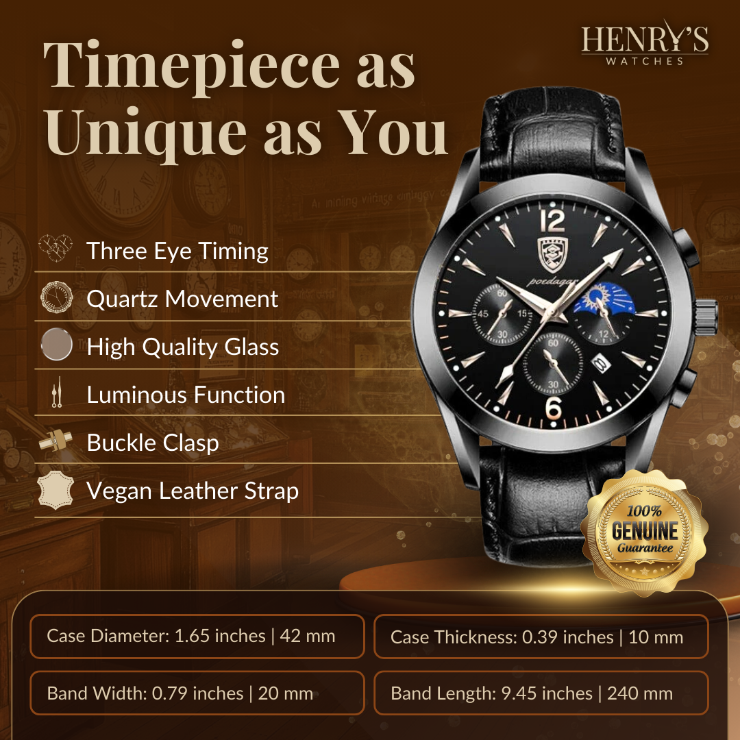 Modern men's watch - Elegant and refined style