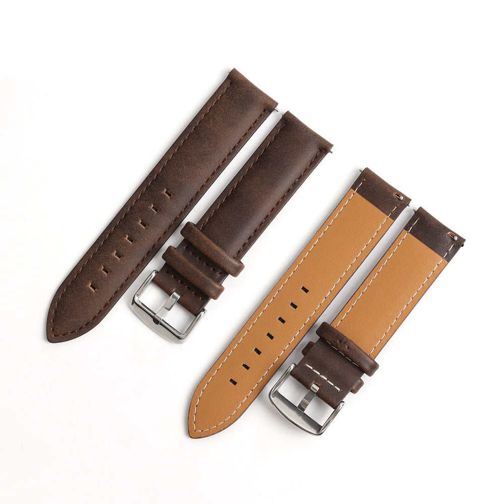 Elegant genuine leather bracelet for watches