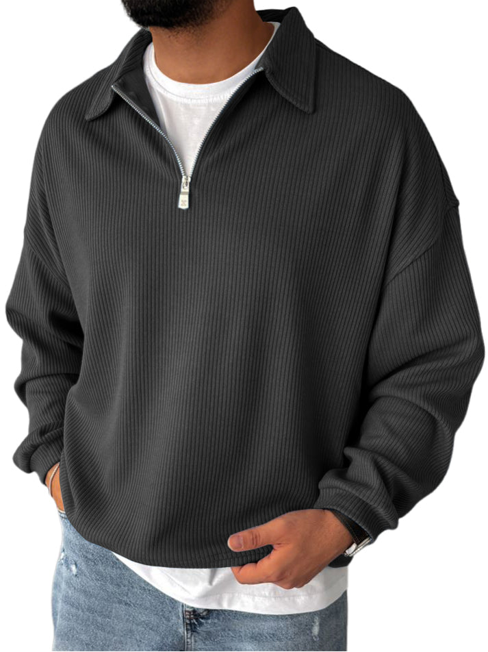 Racel | Long-Sleeve Zip Sweater for Comfort and Style