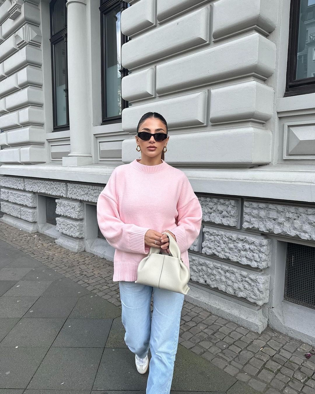 Cozy Bailee Soft Pink Sweater - Perfect for Comfort and Style