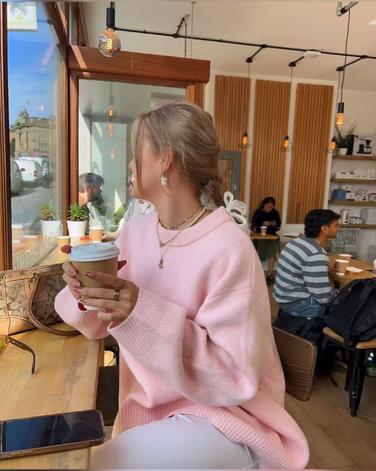 Cozy Bailee Soft Pink Sweater - Perfect for Comfort and Style