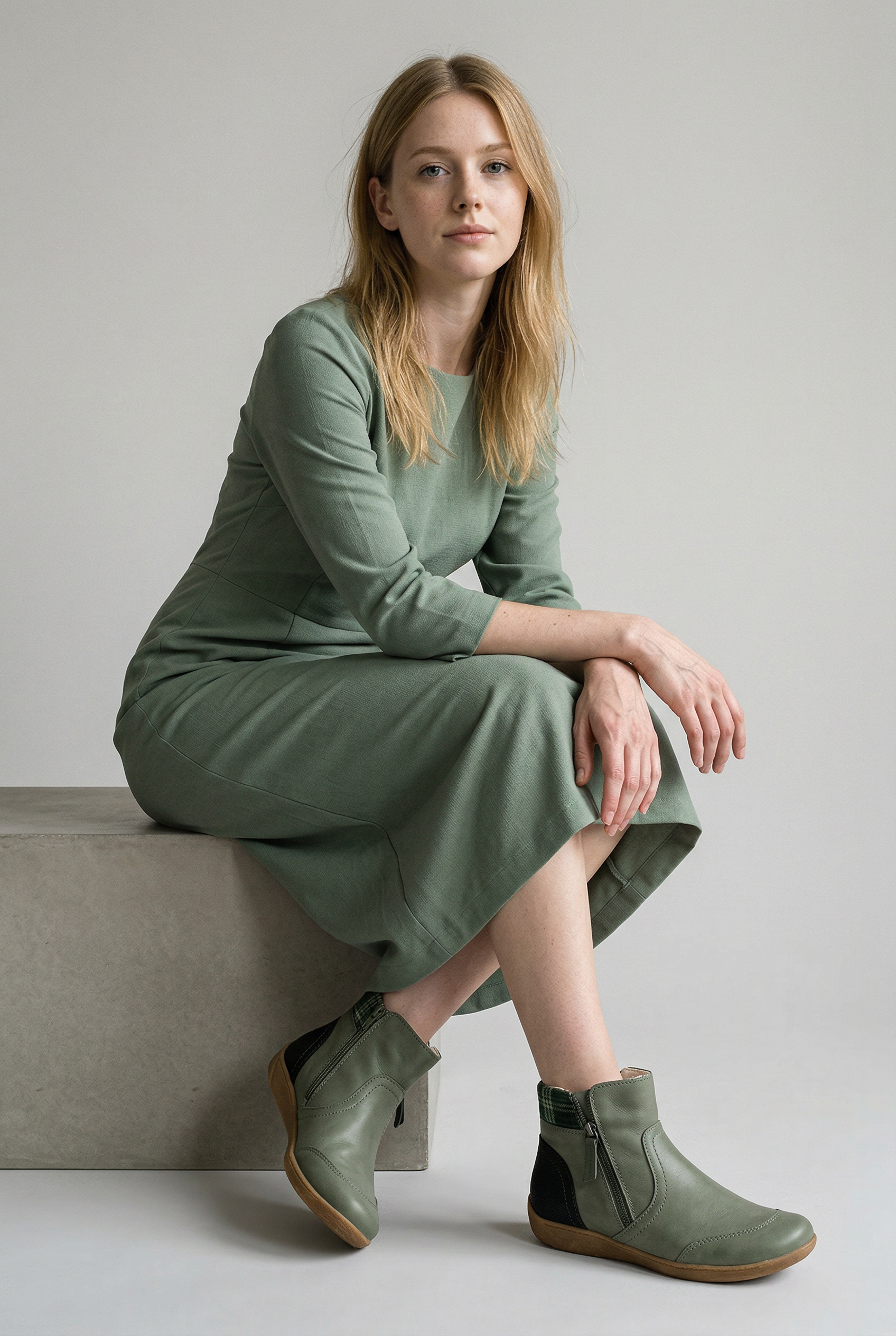 Comfortable Mid-Ankle Zip Boots – Flat Sole – Everyday Style