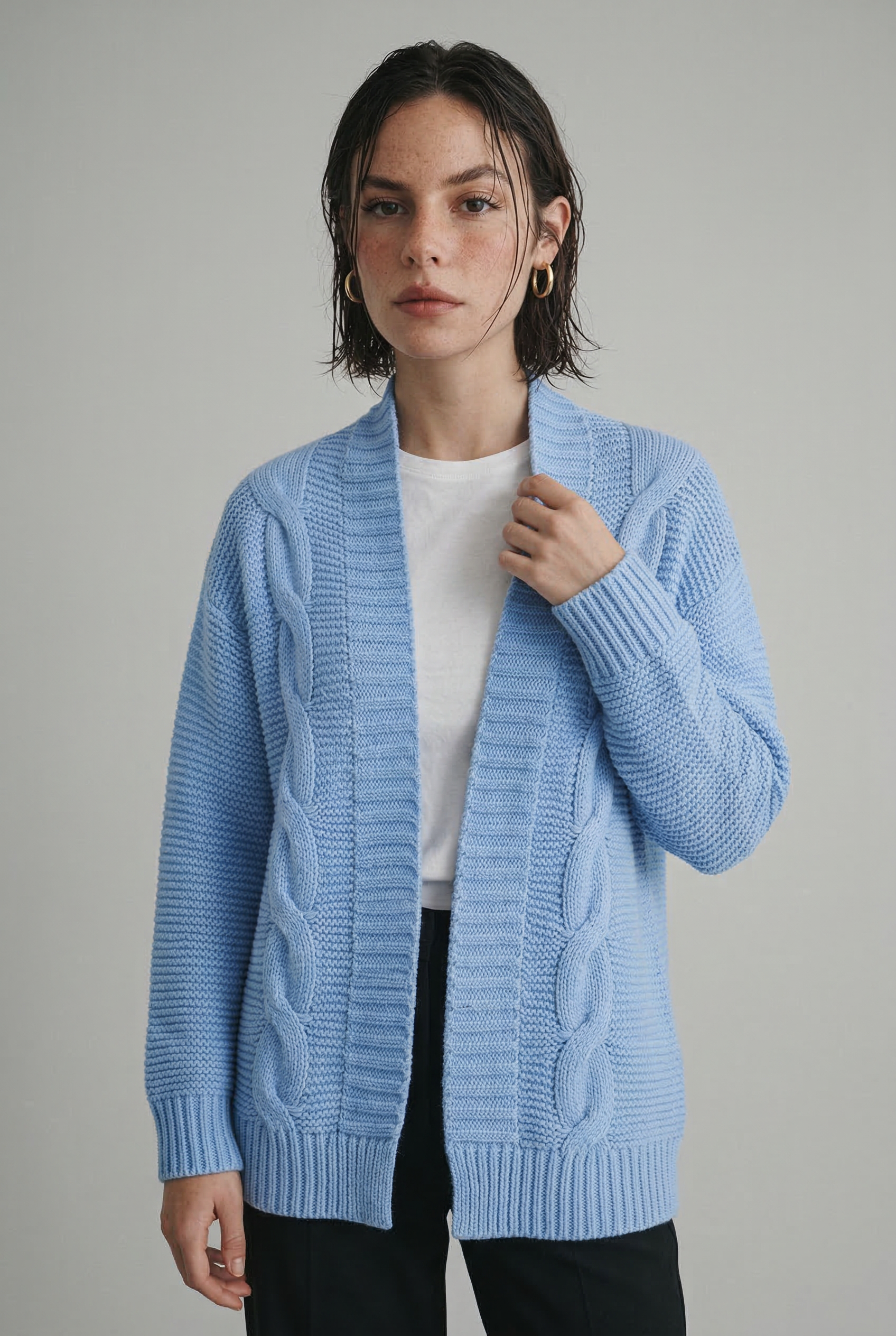 Eleanor - Casual Chunky Knit Cozy Cardigan