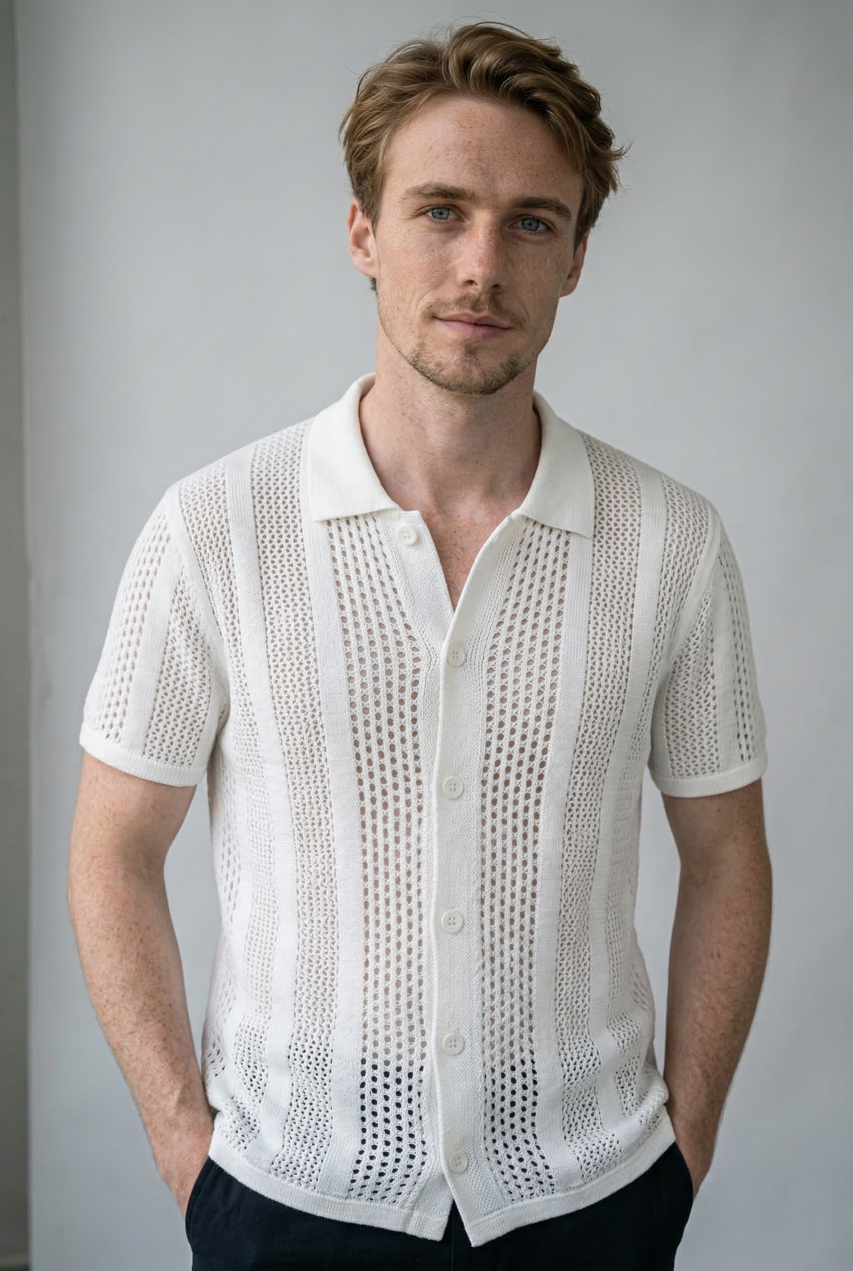 Premium Textured Button-Up Shirt