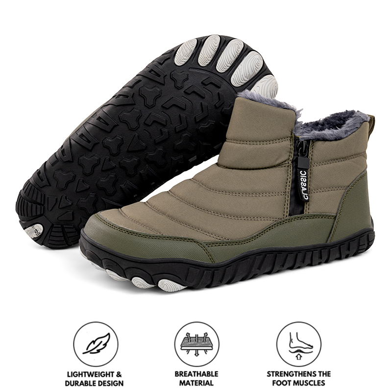 Men's Insulated Winter Boots - Waterproof, Non-slip, and Ultra Comfortable