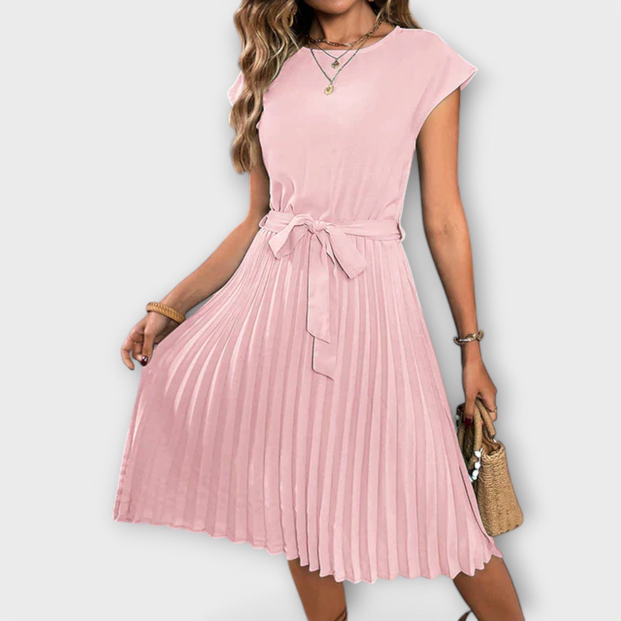Effortless Casual Pleated Dress for Everyday Chic