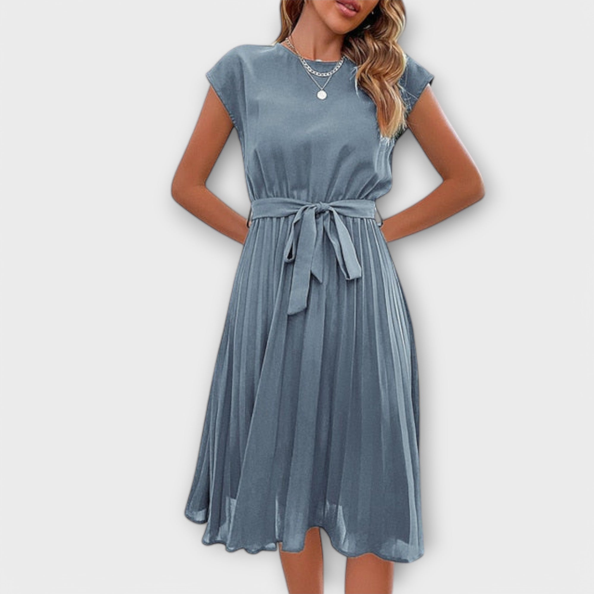 Effortless Casual Pleated Dress for Everyday Chic