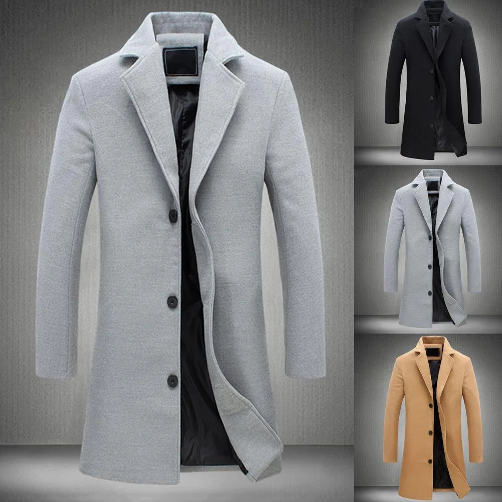 John - Elegant Unisex Wool Coat