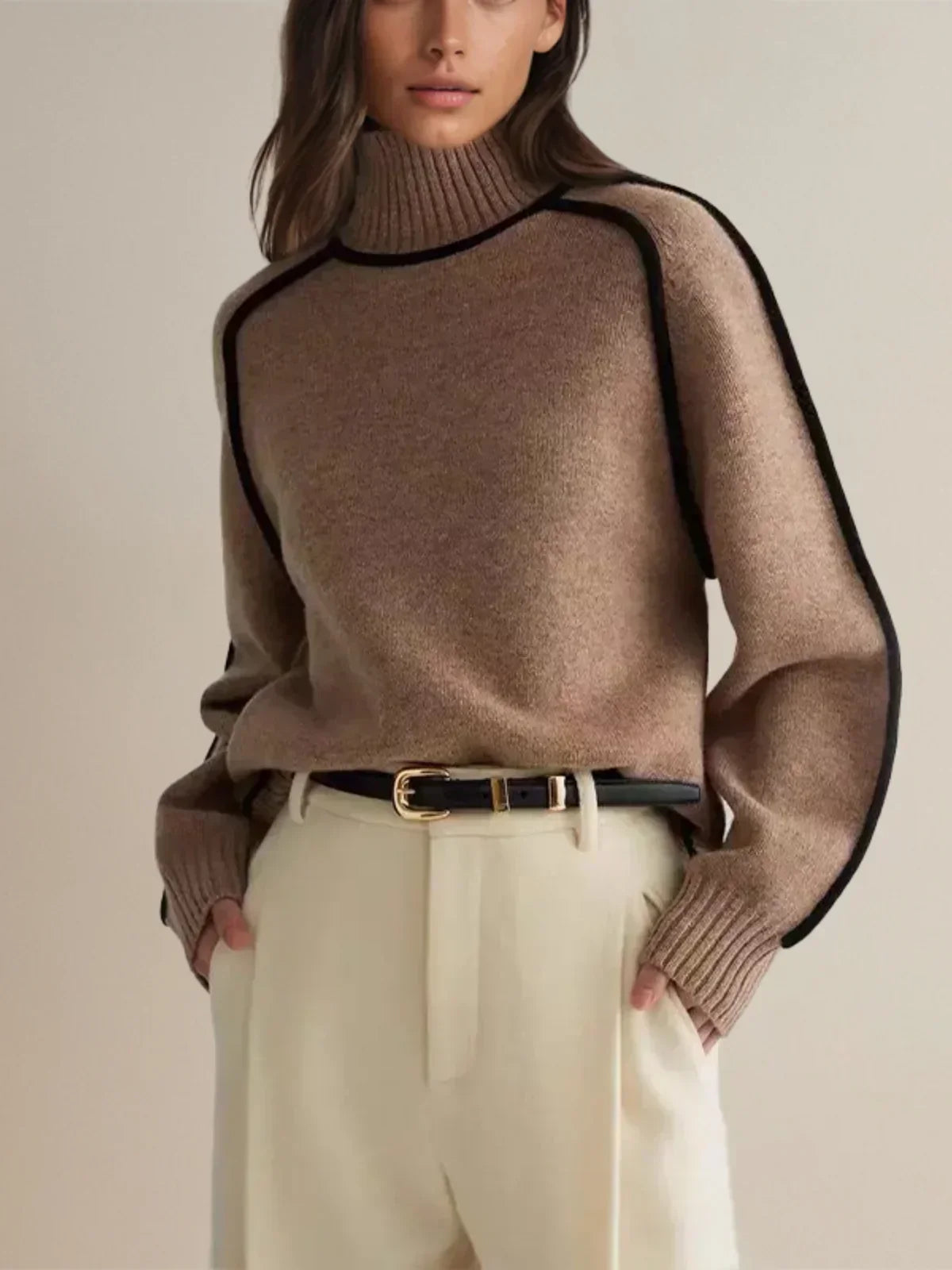 Lilia - Elegant turtleneck sweater for a sophisticated style