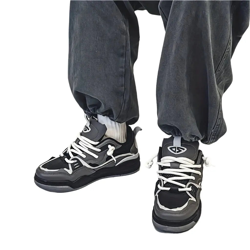 Jake – Light Skate Sneakers with Modern Colorful Logo Design