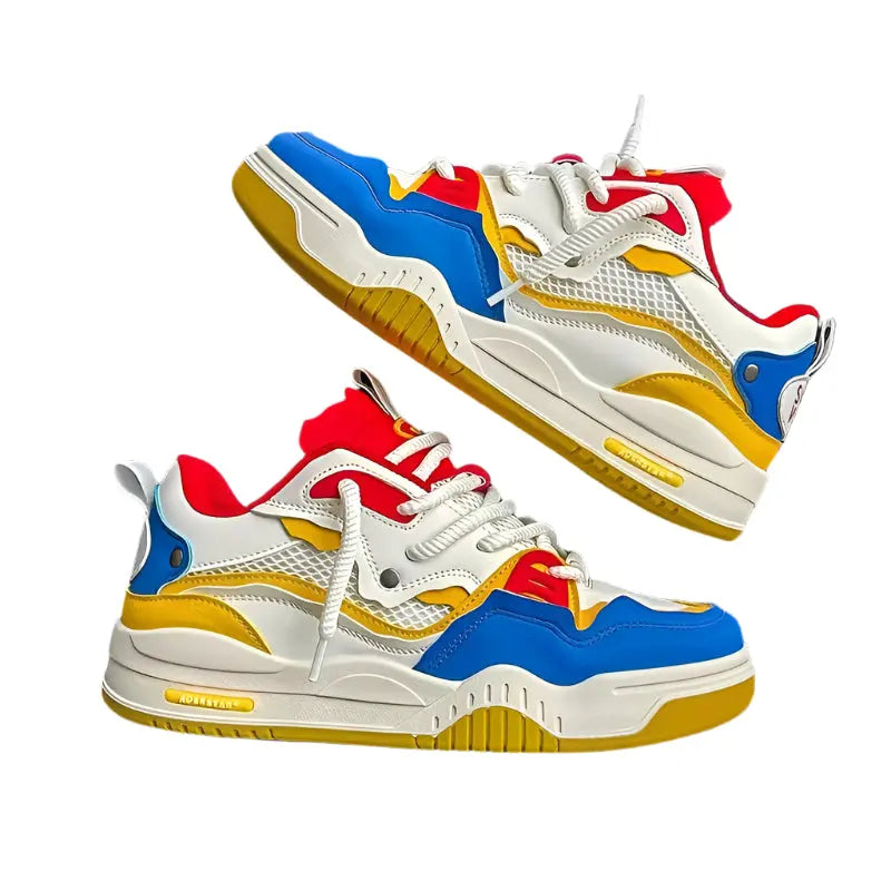 Jake – Light Skate Sneakers with Modern Colorful Logo Design