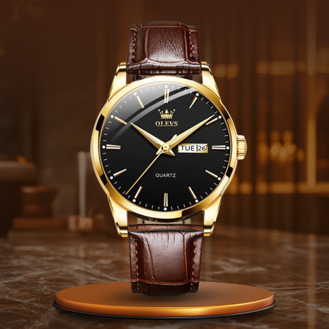 Luxury Business Leather Watch for Sophisticated Style