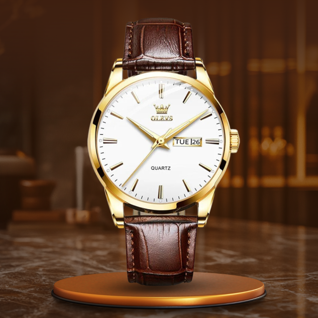 Luxury Business Leather Watch for Sophisticated Style