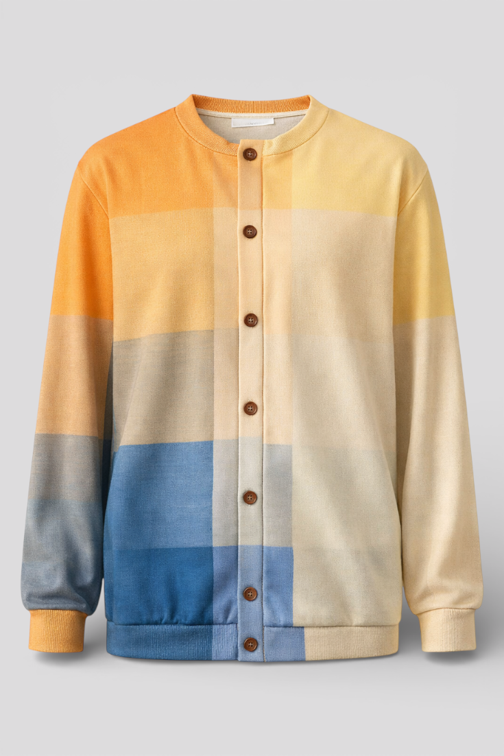 Orla | Stylish Geometric Print Cardigan for a Modern Look