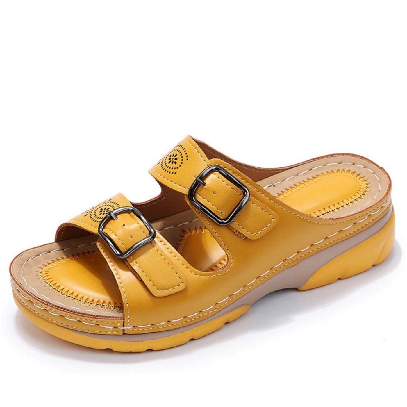 Yadira - Double Buckle Orthopedic Sandals for Maximum Comfort and Support
