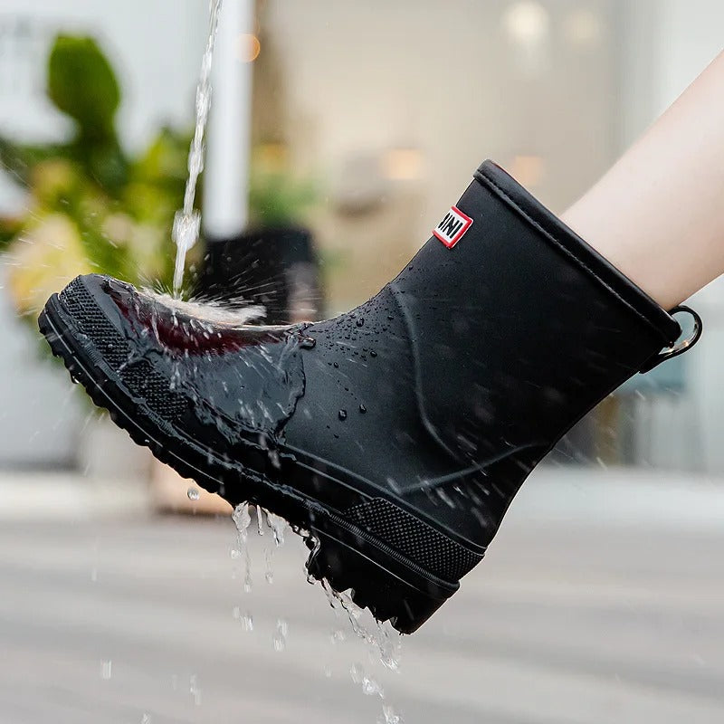 Women's Waterproof Mid-Calf Rain Boots - Stylish and Practical