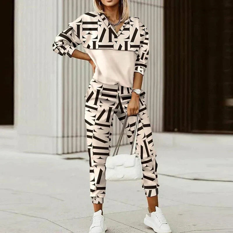 Nicole | Women's Casual Training Set with Zip-up Jacket