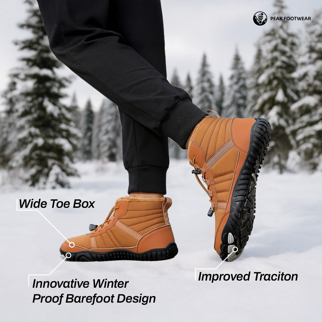 Urban Trekker - Non-slip and Waterproof Winter Shoes for Bare Feet (Unisex)