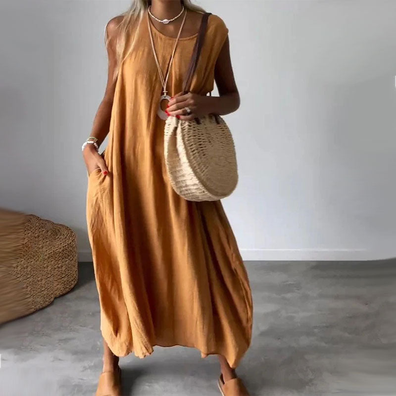 Noemi | Casual Sleeveless Dress with Pockets 3