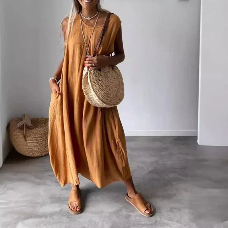 Noemi | Casual Sleeveless Dress with Pockets 4
