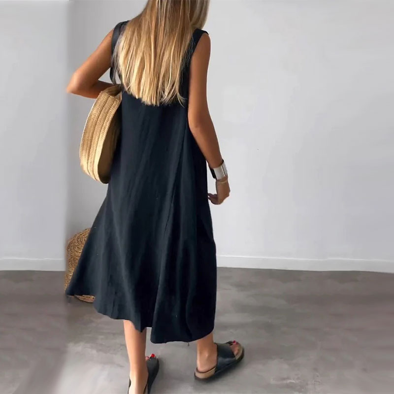 Noemi | Casual Sleeveless Dress with Pockets 5