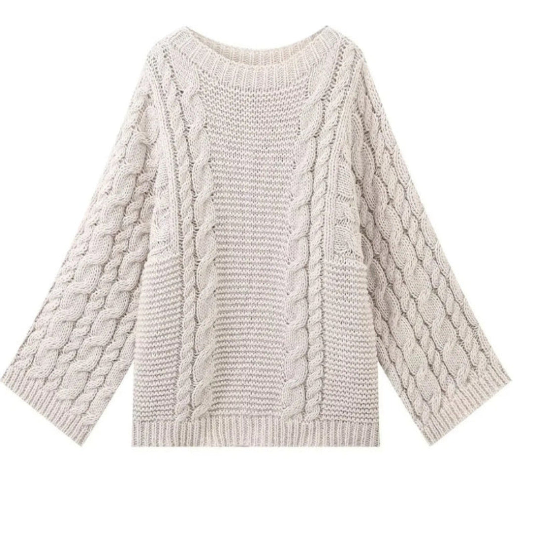 Cozy Casual Loose-Fit Knit Sweater - Perfect for Fall & Winter