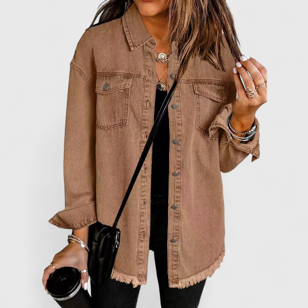 Lesley - Classic Denim Jacket for Elegant Everyday Style