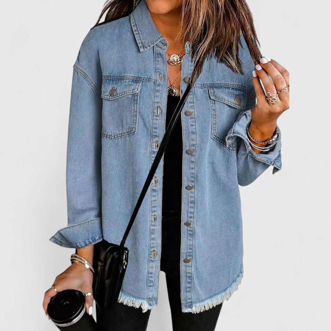 Lesley - Classic Denim Jacket for Elegant Everyday Style