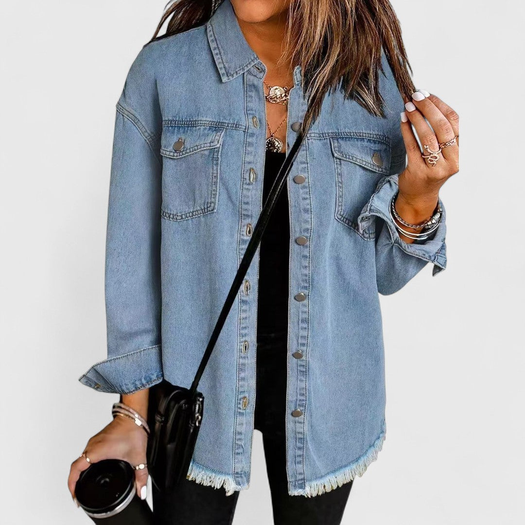 Kristin - Timeless Classic Denim Jacket for Effortless Style