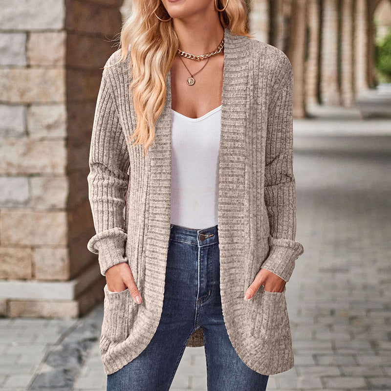Cozy Lightweight Open-Front Cardigan — Soft, Drapey Long-Sleeve Comfort
