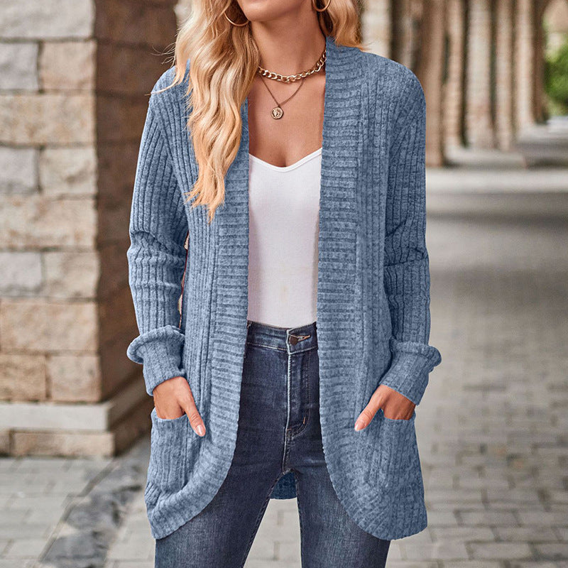 Cozy Lightweight Open-Front Cardigan — Soft, Drapey Long-Sleeve Comfort