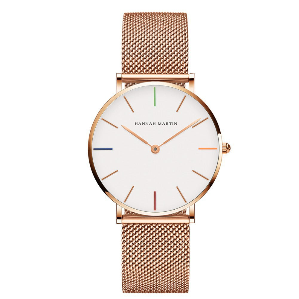 Ultra-thin mesh bracelet women's watch