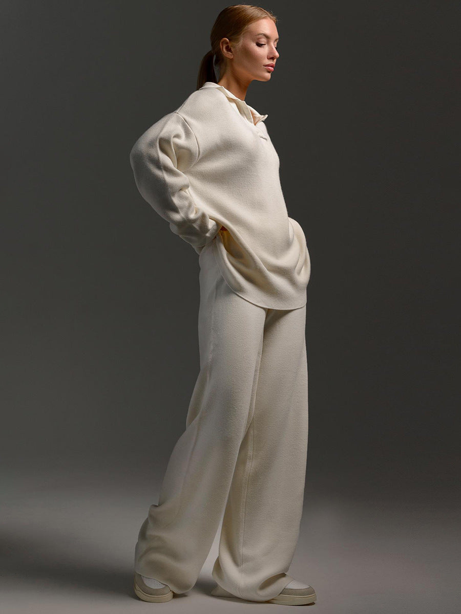 Winter Relaxed Set for Women in Ruby - Comfortable and Elegant