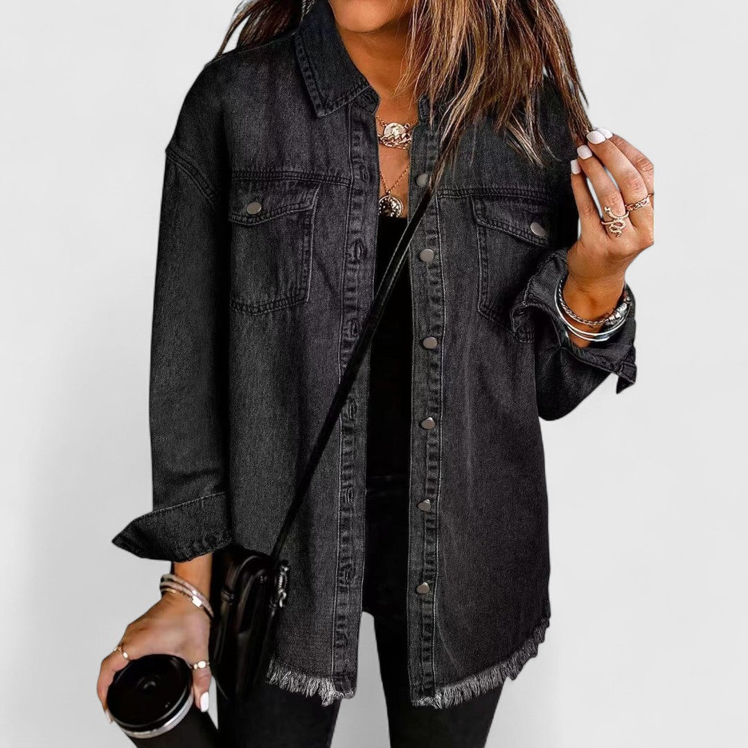 Kristin - Timeless Classic Denim Jacket for Effortless Style