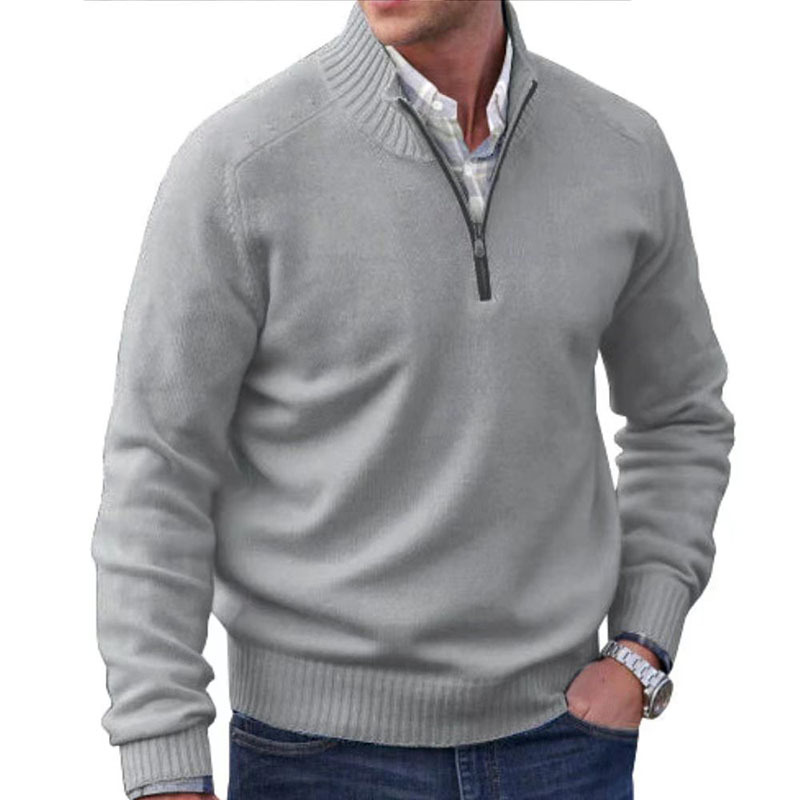Niko | Elegant Classic Zip Sweater for a Virtuosic Style
