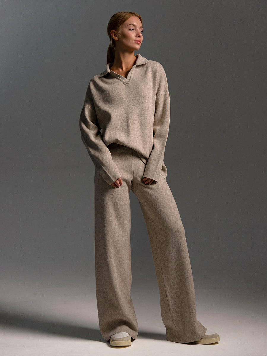 Winter Relaxed Set for Women in Ruby - Comfortable and Elegant