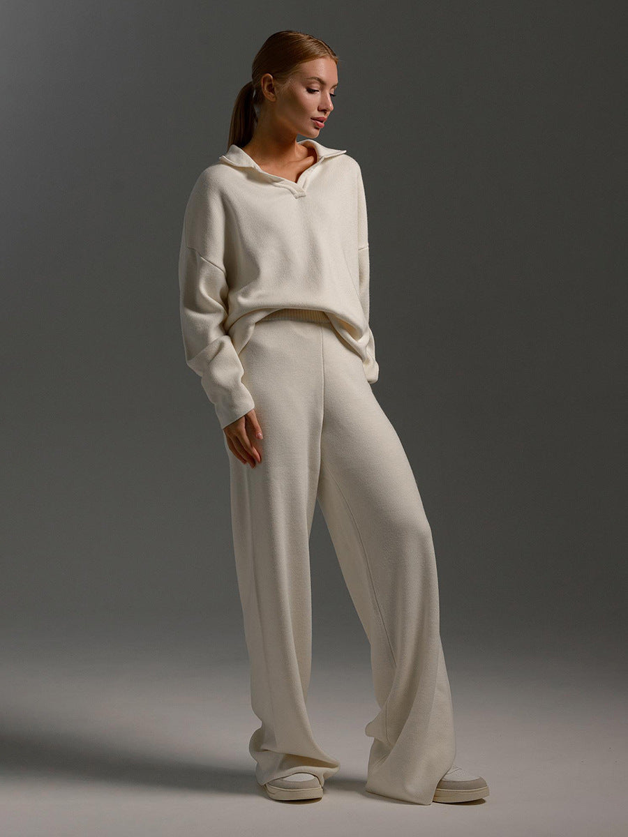 Winter Relaxed Set for Women in Ruby - Comfortable and Elegant