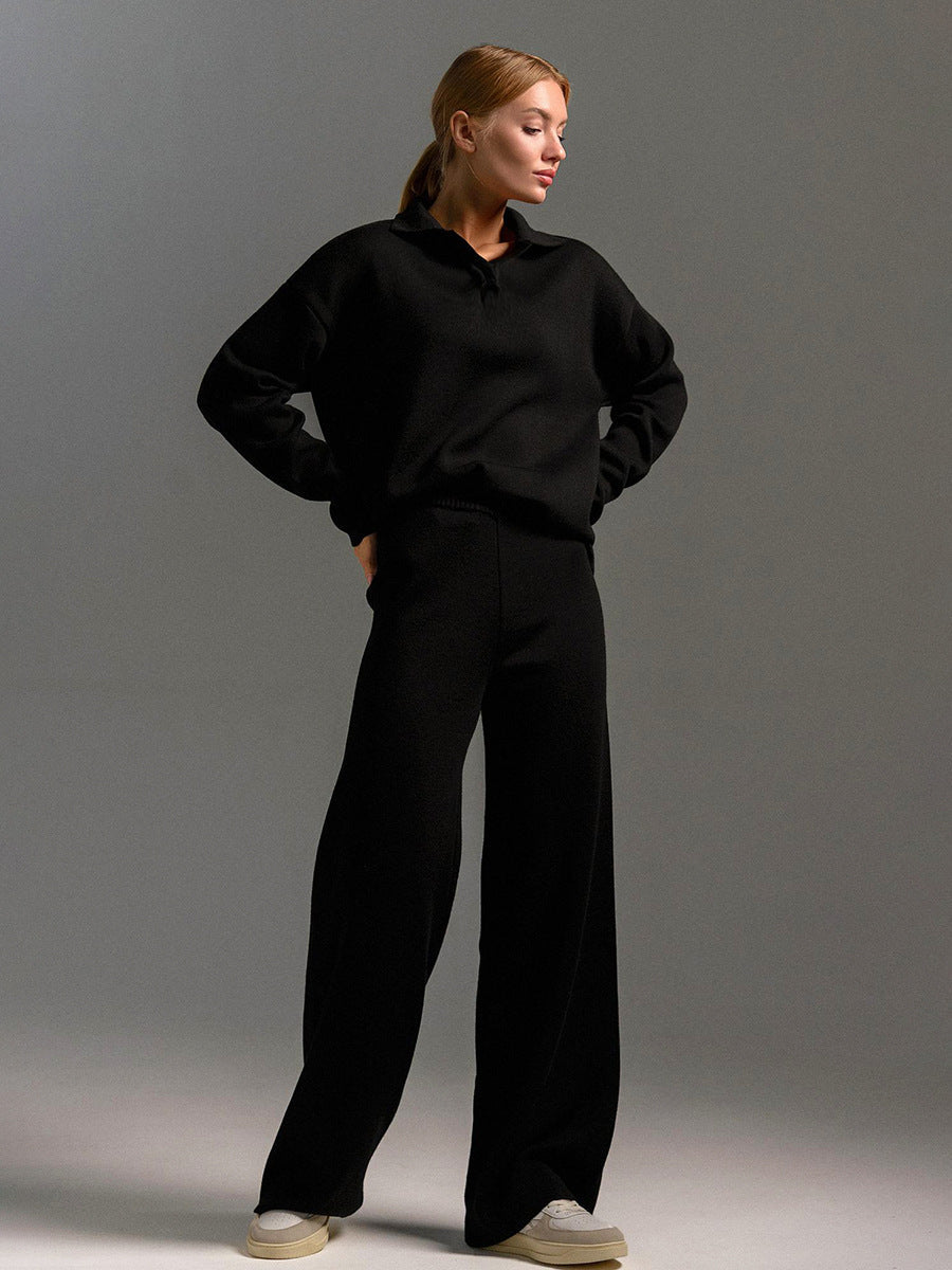 Winter Relaxed Set for Women in Ruby - Comfortable and Elegant