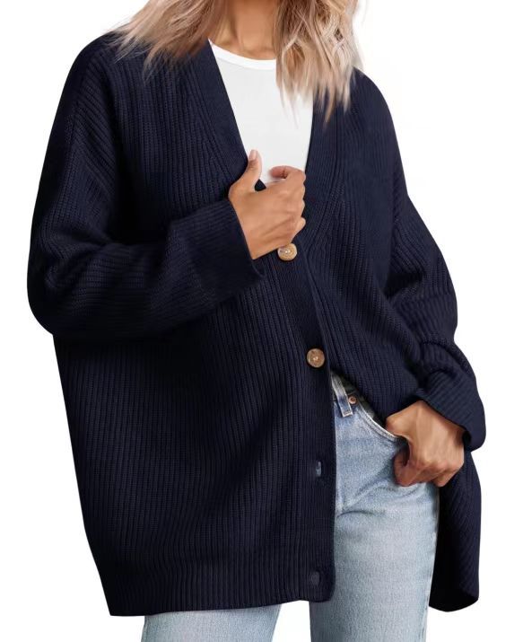 Audrey | Elegant Striped Cardigan with Buttons for Women