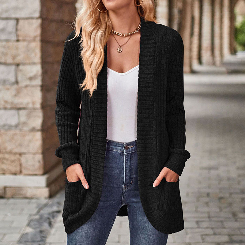 Cozy Lightweight Open-Front Cardigan — Soft, Drapey Long-Sleeve Comfort