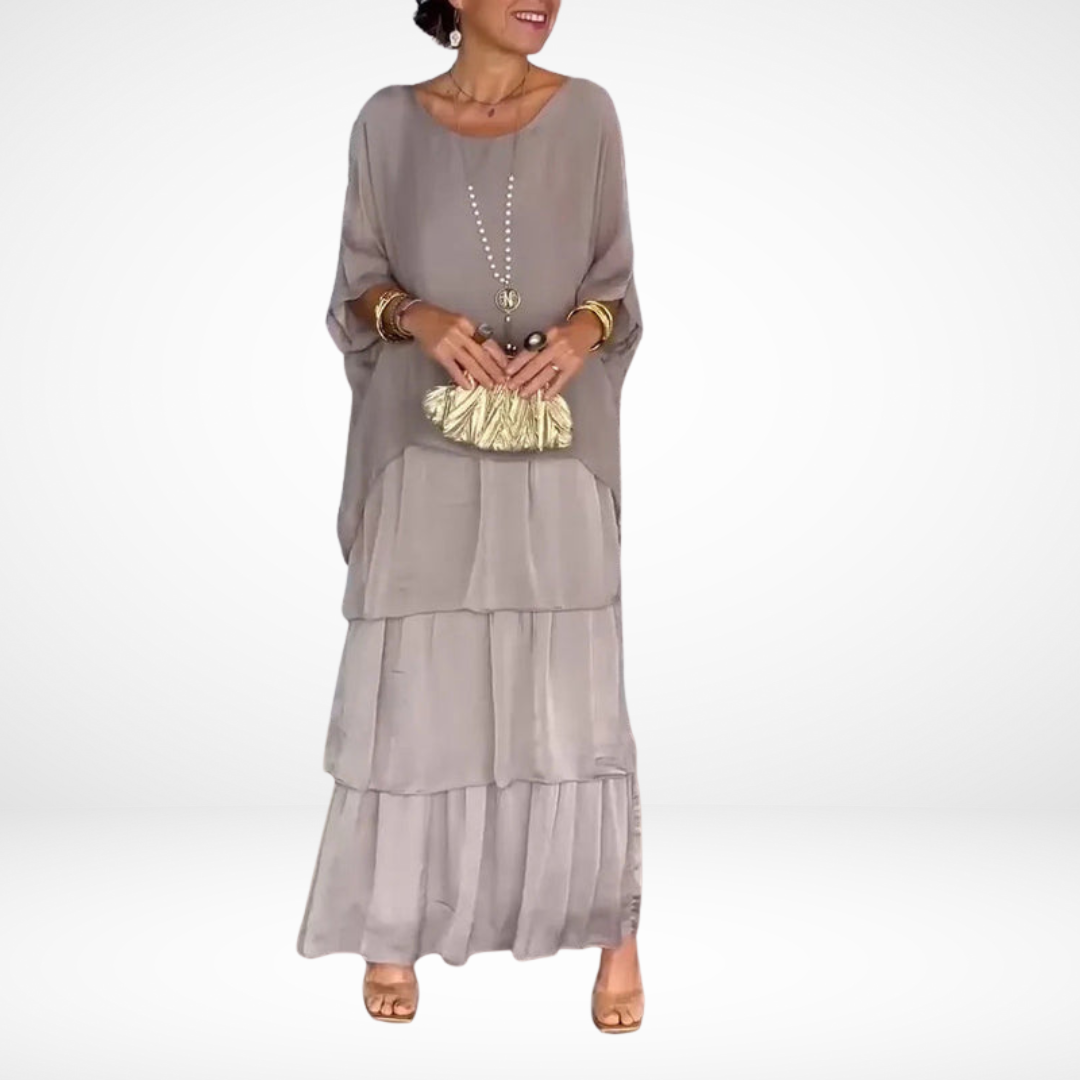 Artistic Flow Maxi Dress - Loose-Fit