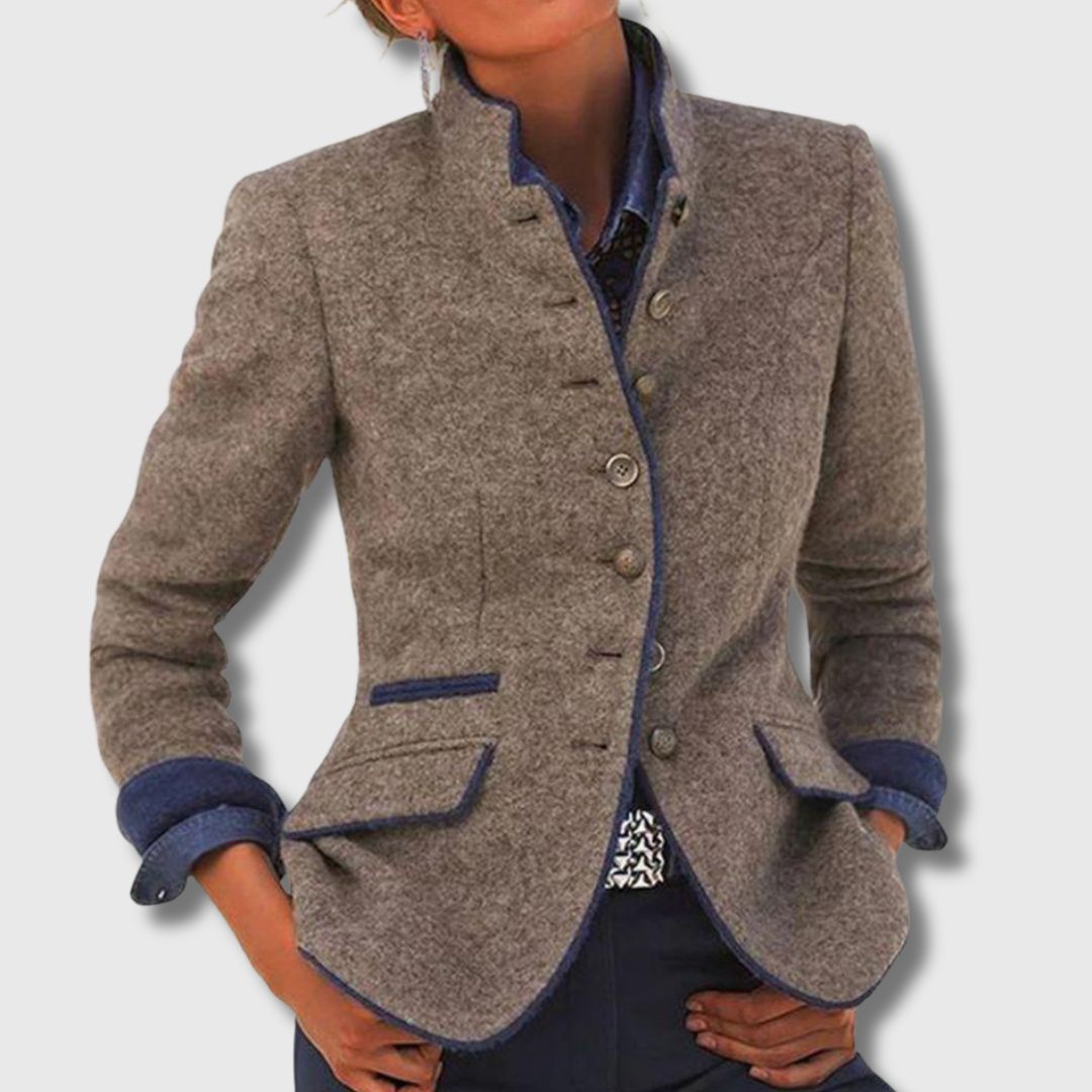 Vivienne - Elegant Mixed Wool Blazer for Women, Limited Edition
